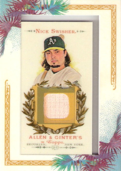 2007 Topps Allen and Ginter Relics #NS Nick Swisher Bat H