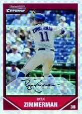 2007 Bowman Chrome X-Fractors #3 Ryan Zimmerman