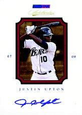 2007 TRISTAR Autothentics Autographs Blue #59 Justin Upton