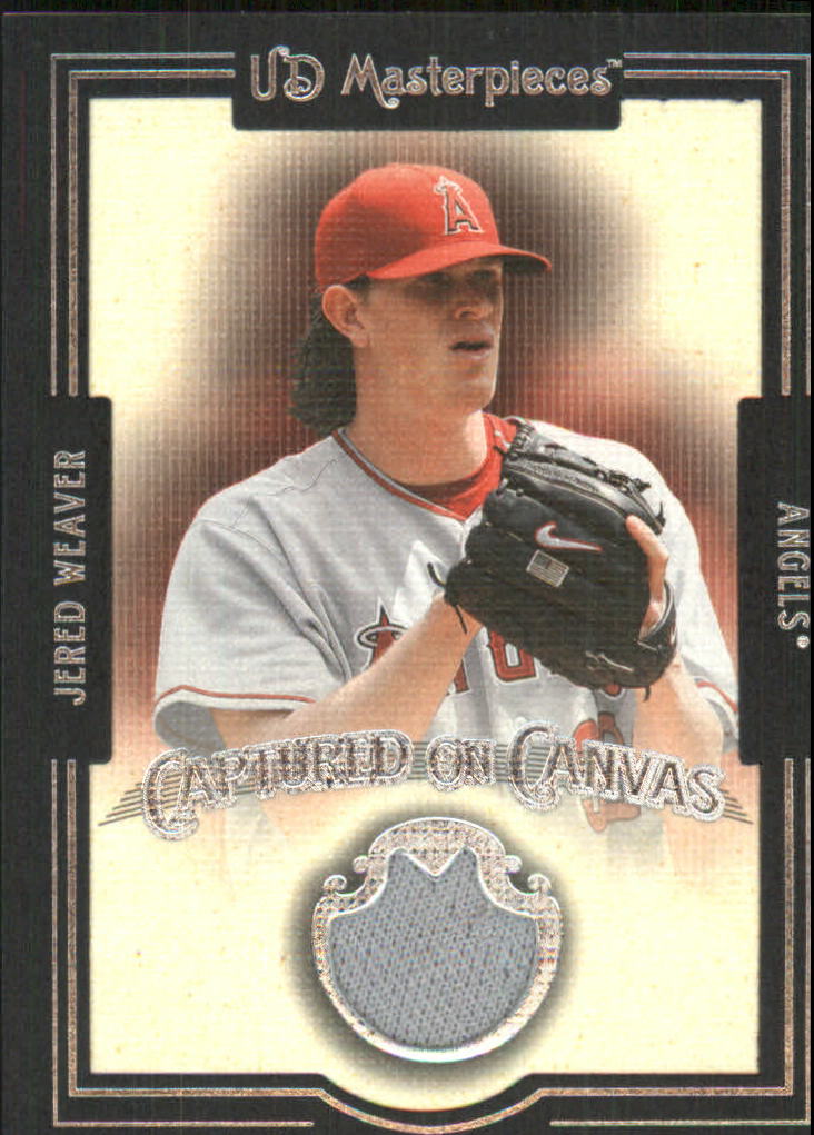 2007 UD Masterpieces Captured on Canvas #JW Jered Weaver