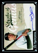 2007 UD Masterpieces Stroke of Genius Signatures #JB Jeff Baker