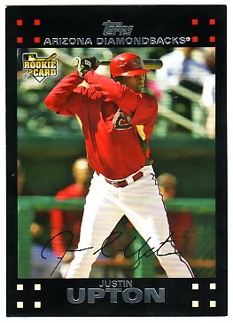 2007 Topps Update #327 Justin Upton RC