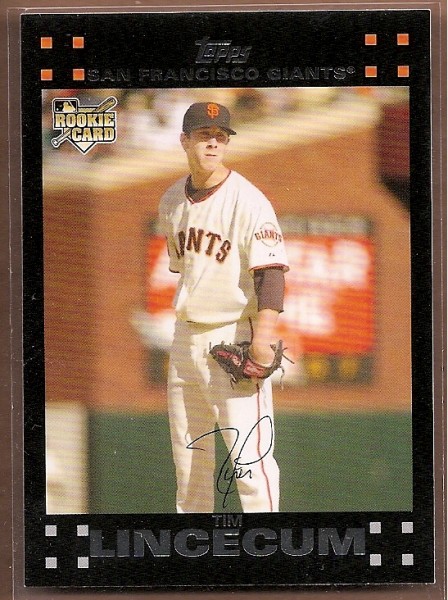 2007 Topps Update Red Back #158 Tim Lincecum