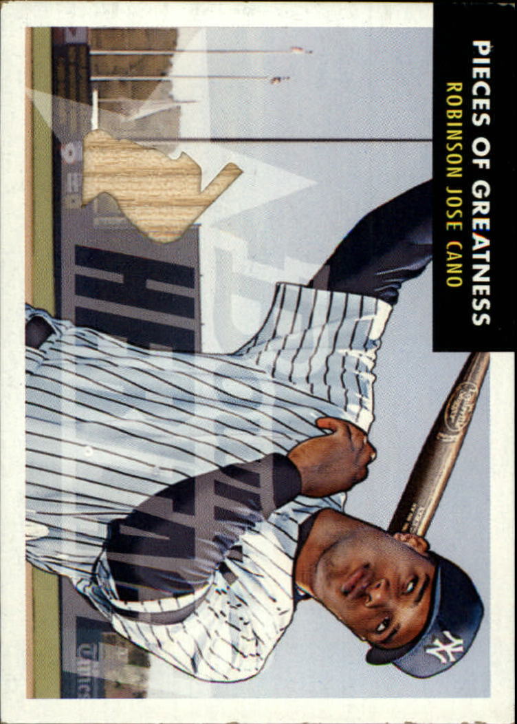 2007 Bowman Heritage Pieces of Greatness #RC Robinson Cano Bat B