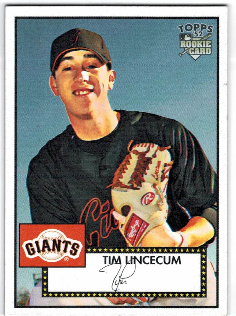 2007 Topps 52 #130a Tim Lincecum RC
