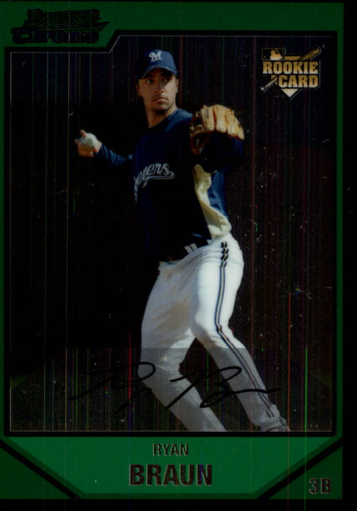 2007 Bowman Chrome Draft #BDP50 Ryan Braun (RC)