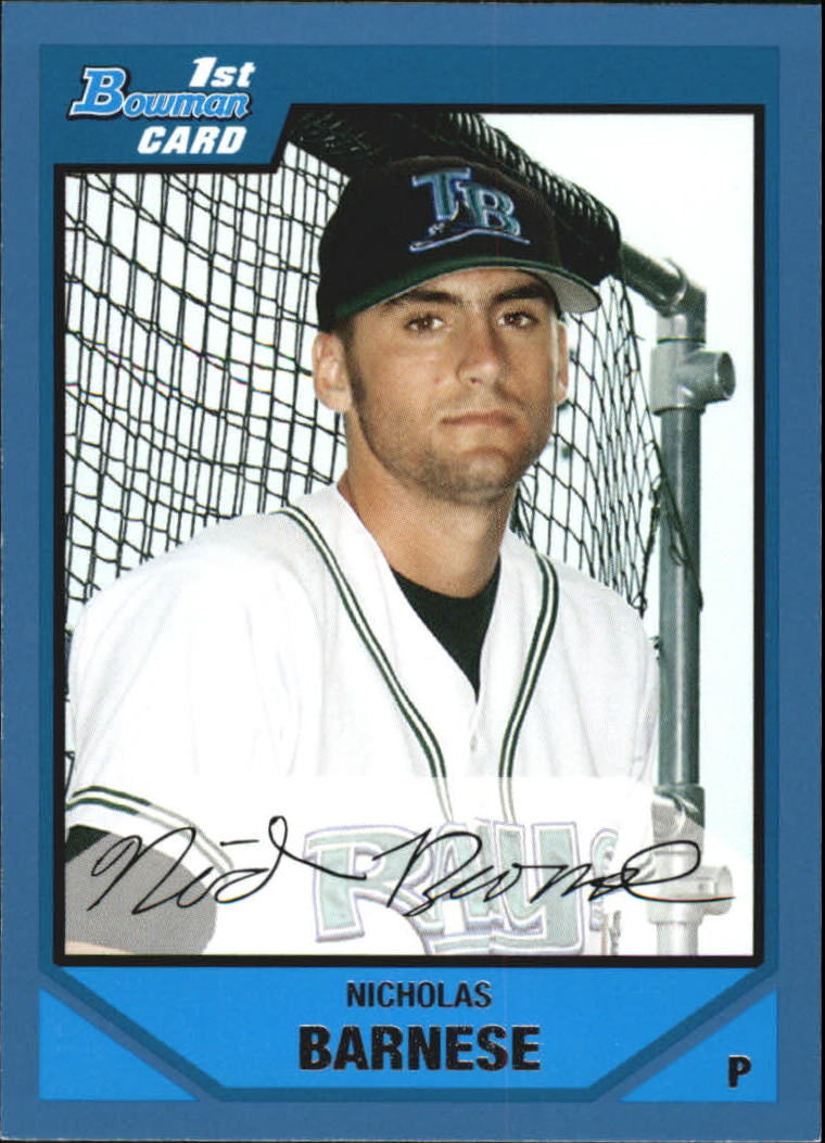 2007 Bowman Draft Draft Picks #BDPP13 Nicholas Barnese