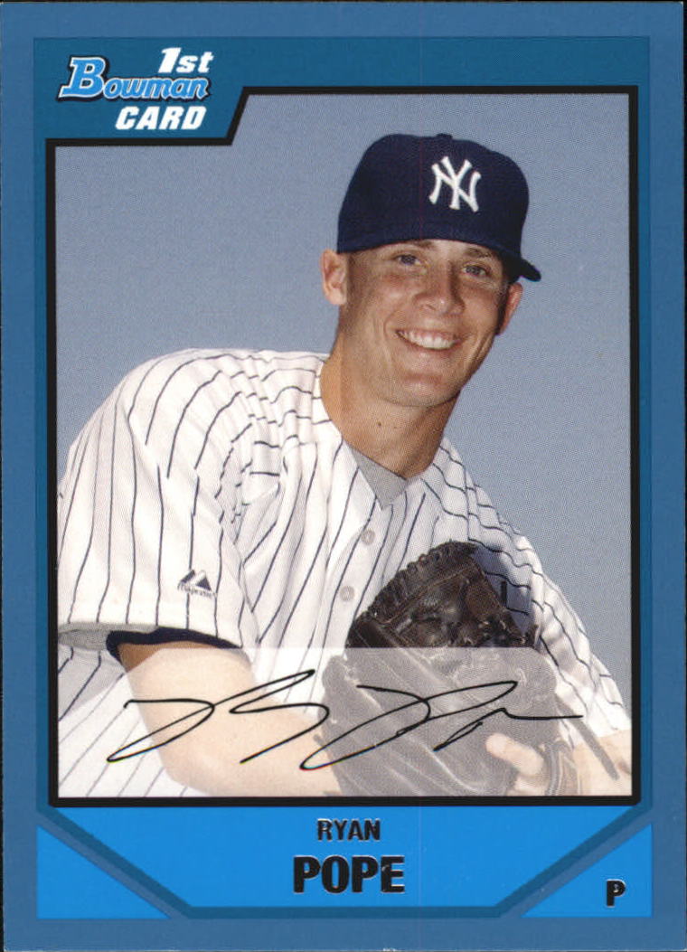 2007 Bowman Draft Draft Picks #BDPP45 Ryan Pope
