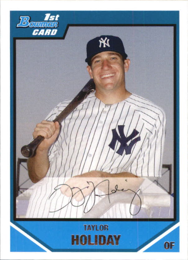 2007 Bowman Chrome Draft Draft Picks #BDPP24 Taylor Holiday