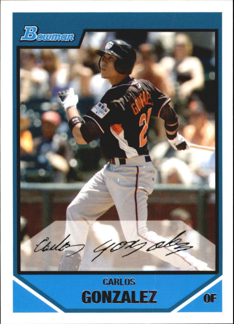 2007 Bowman Draft Future's Game Prospects #BDPP108 Carlos Gonzalez