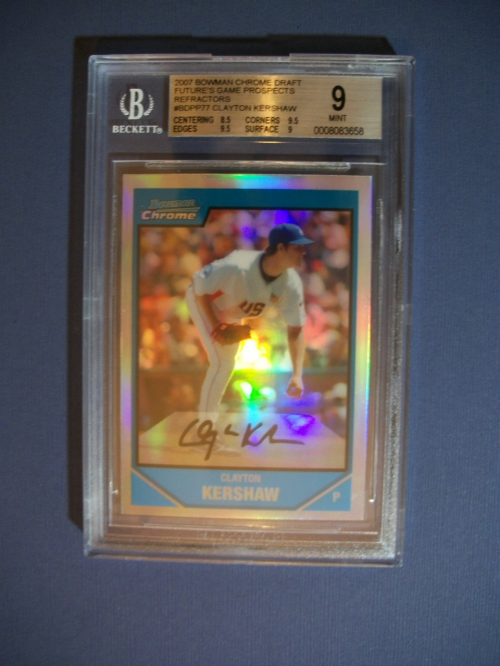 2007 Bowman Chrome Draft Future's Game Prospects Refractors #BDPP77 Clayton Kershaw