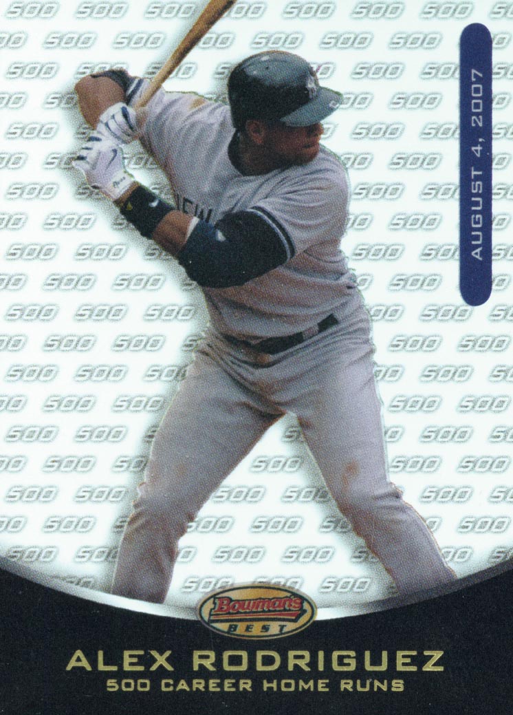 2007 Bowman's Best Alex Rodriguez 500 #AR Alex Rodriguez