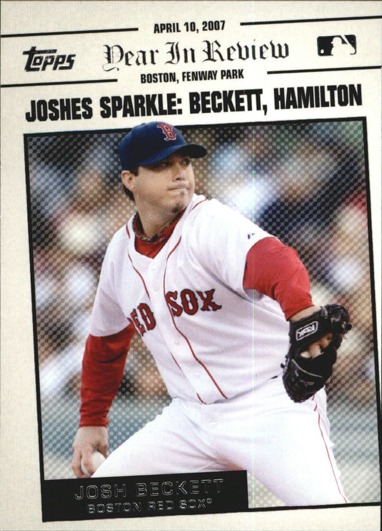 2008 Topps Year in Review #YR10 Josh Beckett/Josh Hamilton