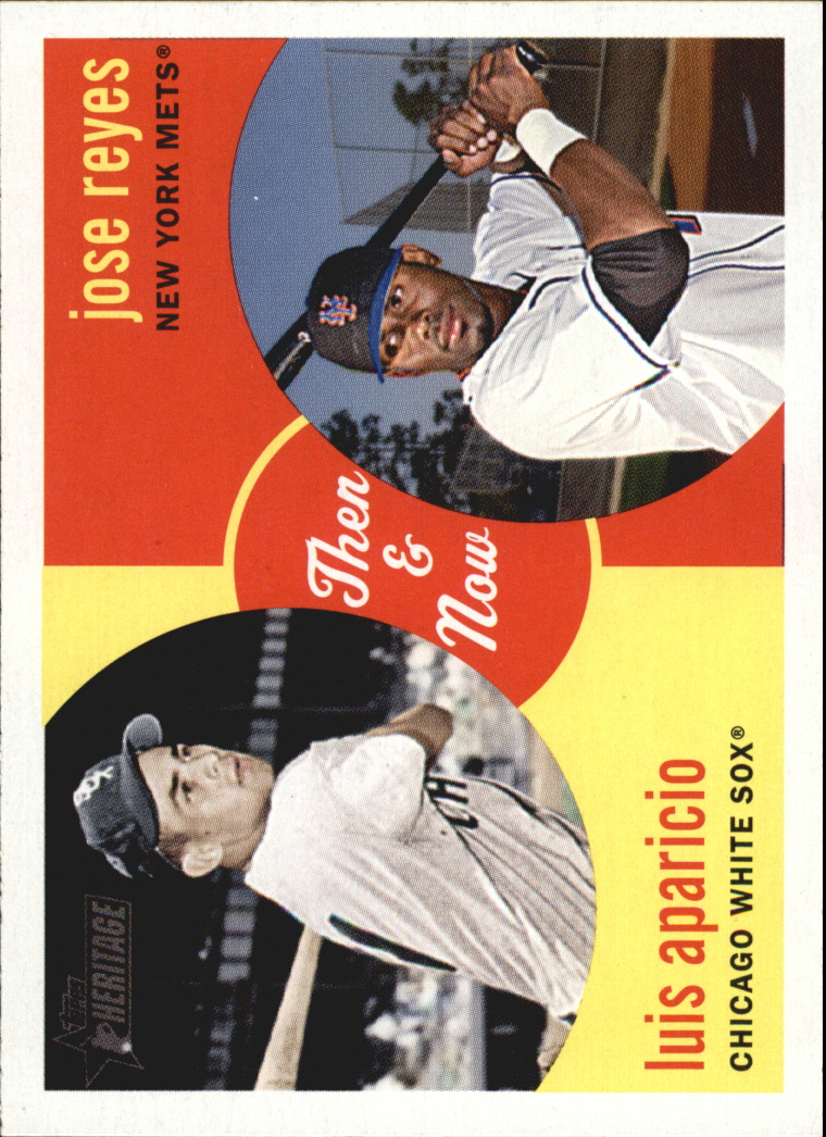 2008 Topps Heritage Then and Now #TN4 Jose Reyes/Luis Aparicio