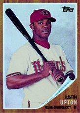 2008 Topps Chrome Trading Card History Refractors #TCHC17 Justin Upton