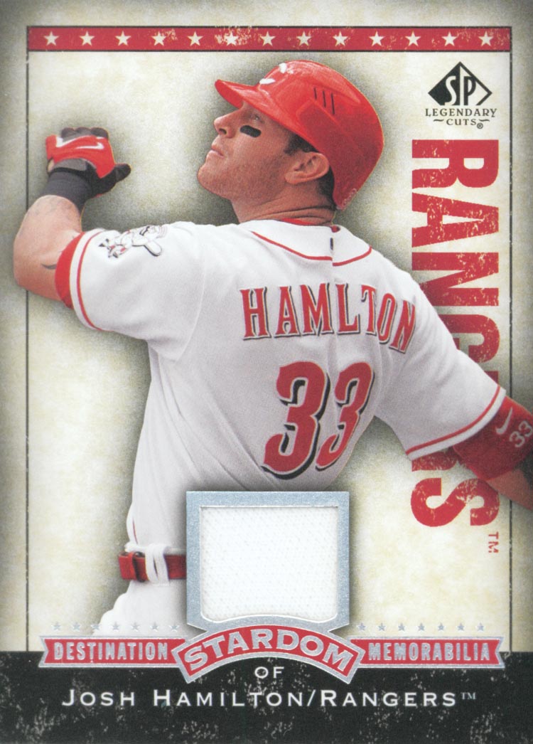 2008 SP Legendary Cuts Destination Stardom Memorabilia #JO Josh Hamilton