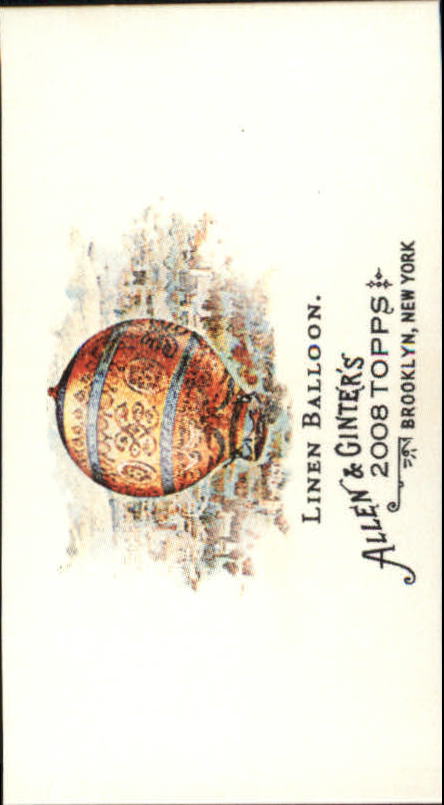 2008 Topps Allen and Ginter Mini Pioneers of Aviation #PA2 Linen Balloon