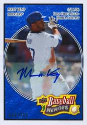 2008 Upper Deck Heroes Autographs Navy Blue #90 Matt Kemp/100