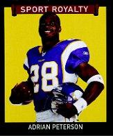 2009 Upper Deck Goudey Mini Green Back #251 Adrian Peterson SR