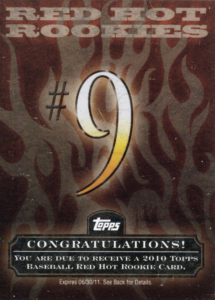 2010 Topps Red Hot Rookie Redemption #RHR9 Mike Minor