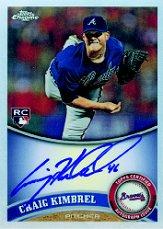 2011 Topps Chrome Rookie Autographs Refractors #195 Craig Kimbrel
