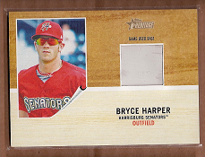 2011 Topps Heritage Minors Bryce Harper Game Used Base #BH Bryce Harper