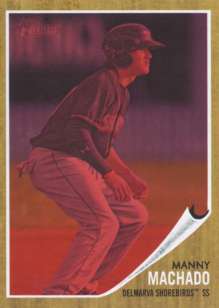 2011 Topps Heritage Minors Red Tint #161 Manny Machado