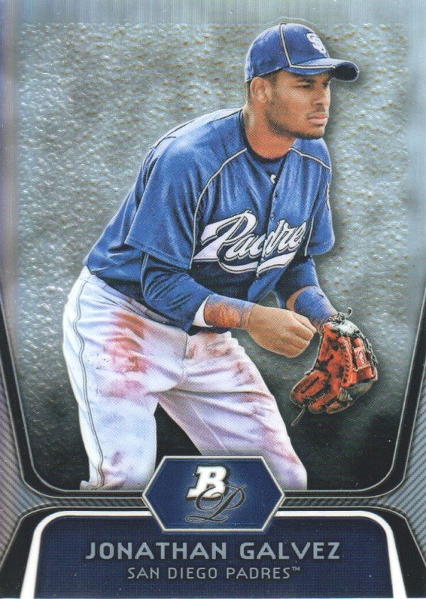 2012 Bowman Platinum Prospects Refractors #BPP58 Jonathan Galvez
