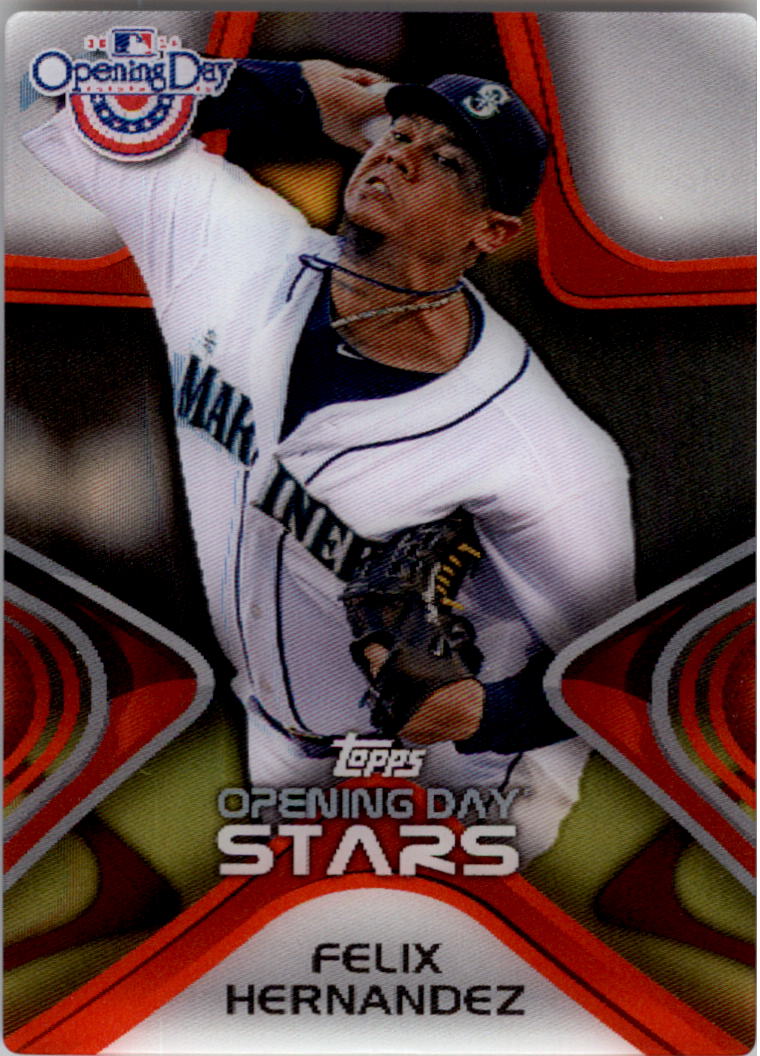 2014 topps opening day stars #ods13 felix hernandez - nm-mt