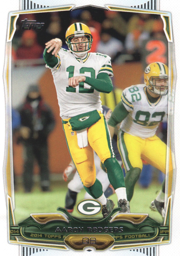 2014 topps #172 aaron rodgers packers