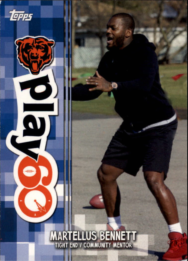 2014 topps play 60 community mentors #3 martellus bennett