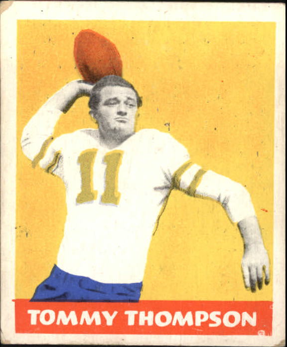 1948 Leaf #9A Tommy Thompson YJN RC/(Yellow jersey numbers)