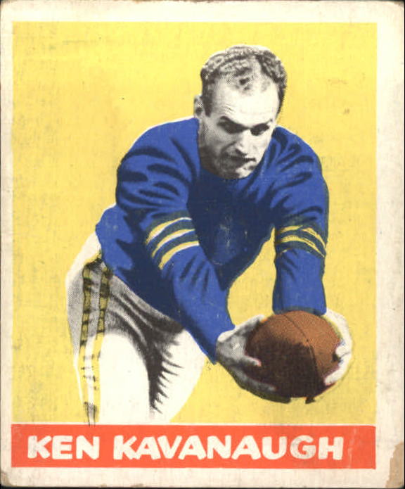 1948 Leaf #23A Ken Kavanaugh YS RC/(Yellow stripes on sleeves)