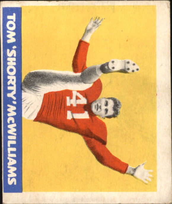 1948 Leaf #31A Tom McWilliams MJ RC/(Maroon jersey)