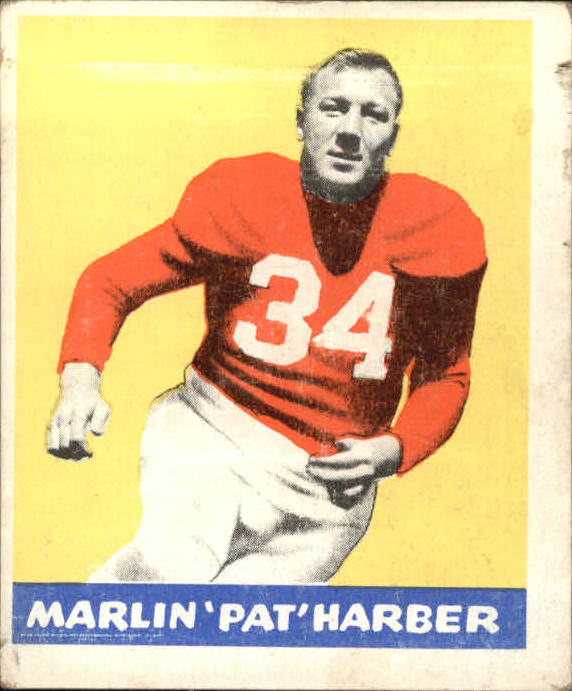 1948 Leaf #33 Pat Harder UER RC/(Misspelled Harber on front)