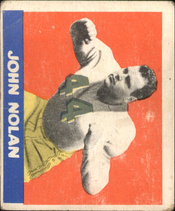 1948 Leaf #40A John Nolan GN RC/(greenish jersey numbers)