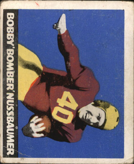 1948 Leaf #43A Robert Nussbaumer MJ RC/(Maroon Jersey) front image