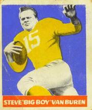1948 Leaf #22B Steve Van Buren YJ RC/(Yellow jersey, Yellow Sock)