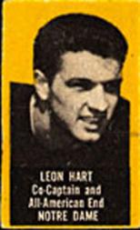 1950 Topps Felt Backs #35B Leon Hart Yel