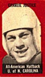 1950 Topps Felt Backs #40 Charlie Justice