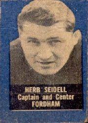 1950 Topps Felt Backs #74 Herb Seidell RC