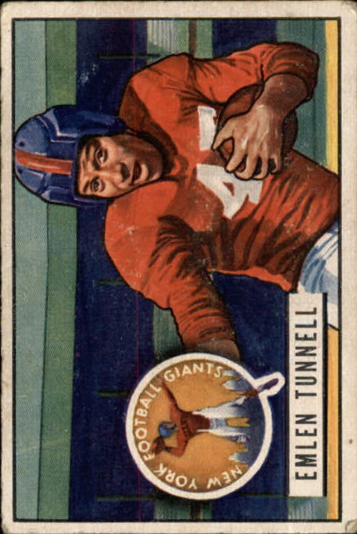 1951 Bowman #91 Emlen Tunnell RC