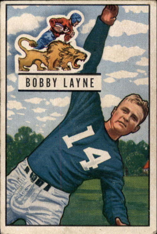 1951 Bowman #102 Bobby Layne