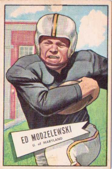 1952 Bowman Large #8 Ed Modzelewski