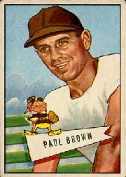 1952 Bowman Large #14 Paul Brown CO RC