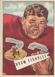 1952 Bowman Large #42 Norm Standlee