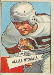 1952 Bowman Large #62 Walt Michaels RC