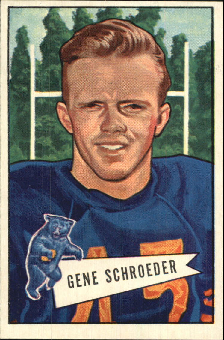 1952 Bowman Large #70 Gene Schroeder RC