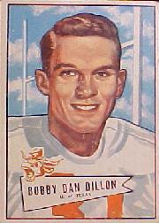 1952 Bowman Large #98 Bobby Dillon RC