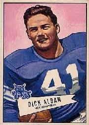 1952 Bowman Large #100 Dick Alban SP RC